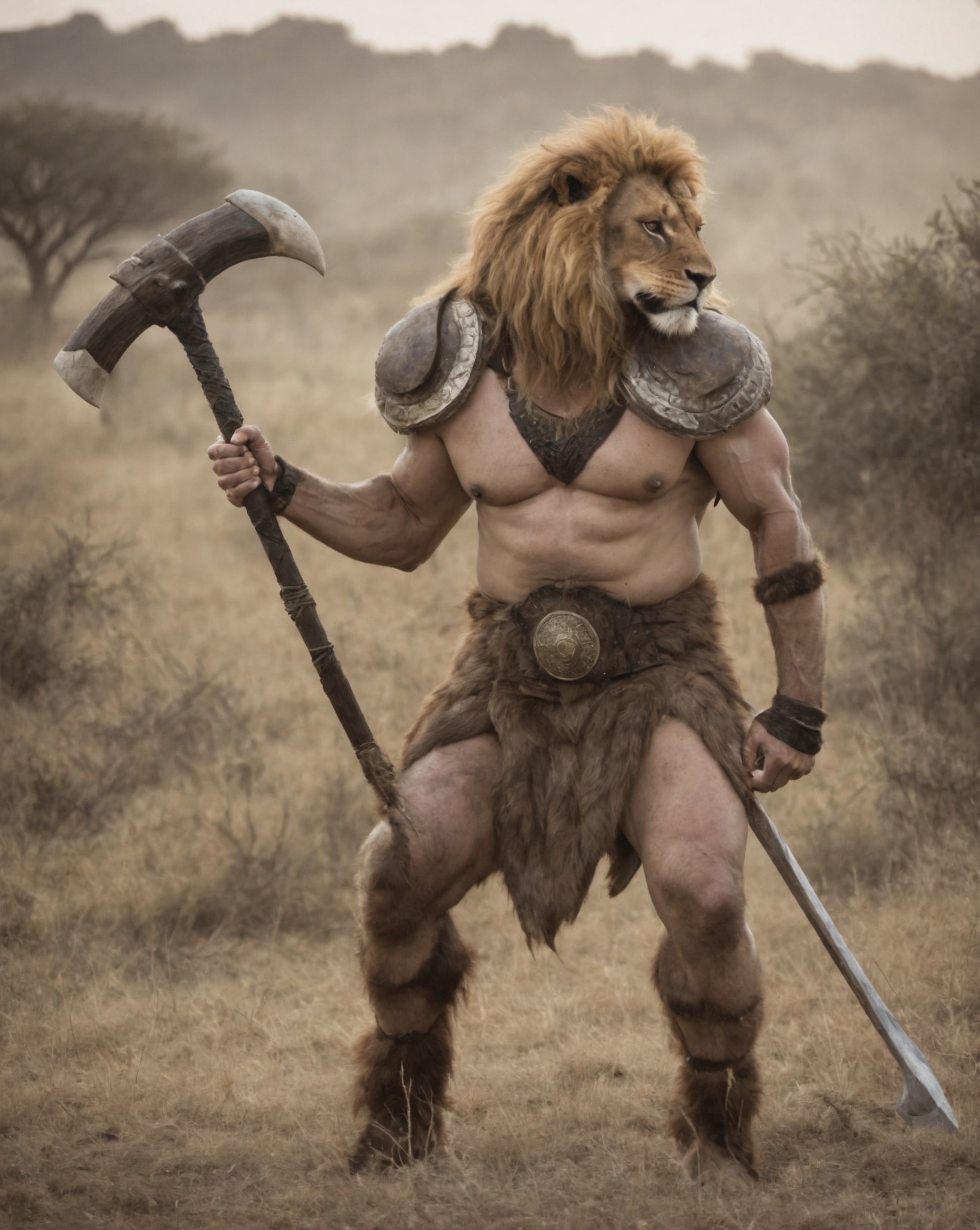 11303-2282869682-(furry_2.0), RAW photo, battle-axe, fantasy, animal, a portrait photo of a tired_lion humanoid in African_barbarian clothes, bac.png